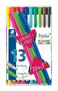 Wkładka "Triplus 334 Box" zestaw 10+3, różne kolory, 0,3mm, STAEDTLER